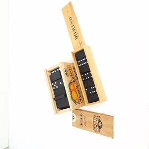 2 Sets of Dominoes 1 Larger(19 tiles)1 Smaller (30 tiles) Unbranded BlackWhite